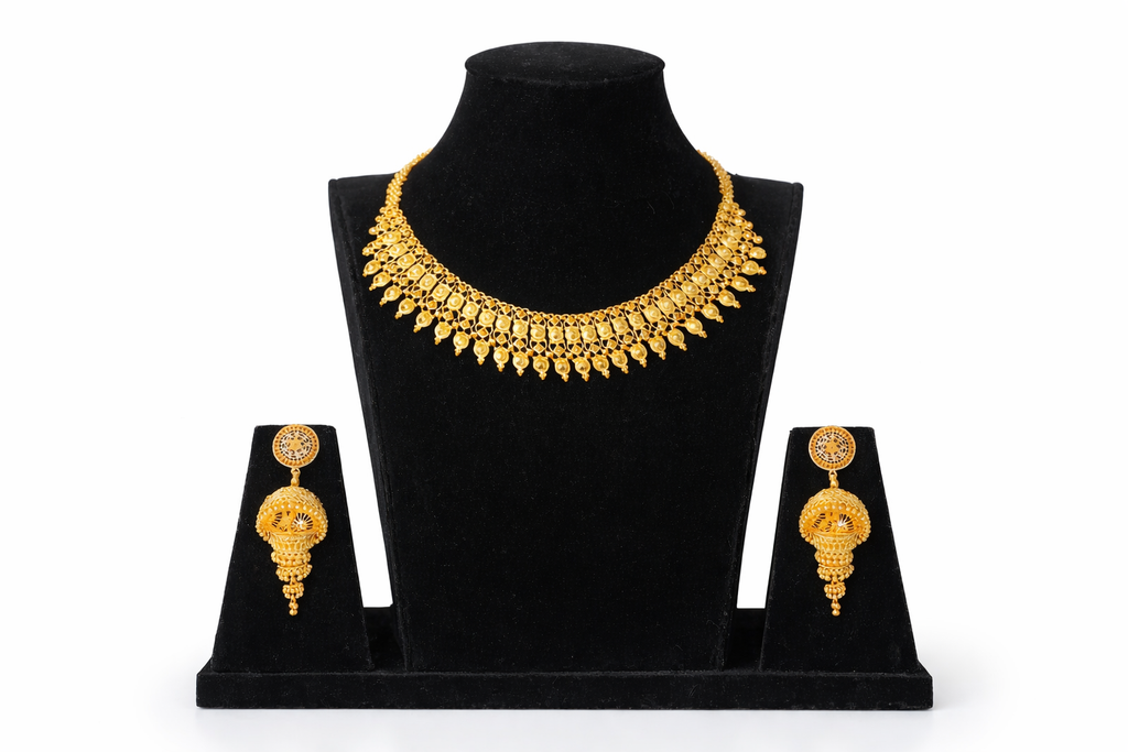 Yasmi Swarnika Premium Gold-Finish Necklace Set