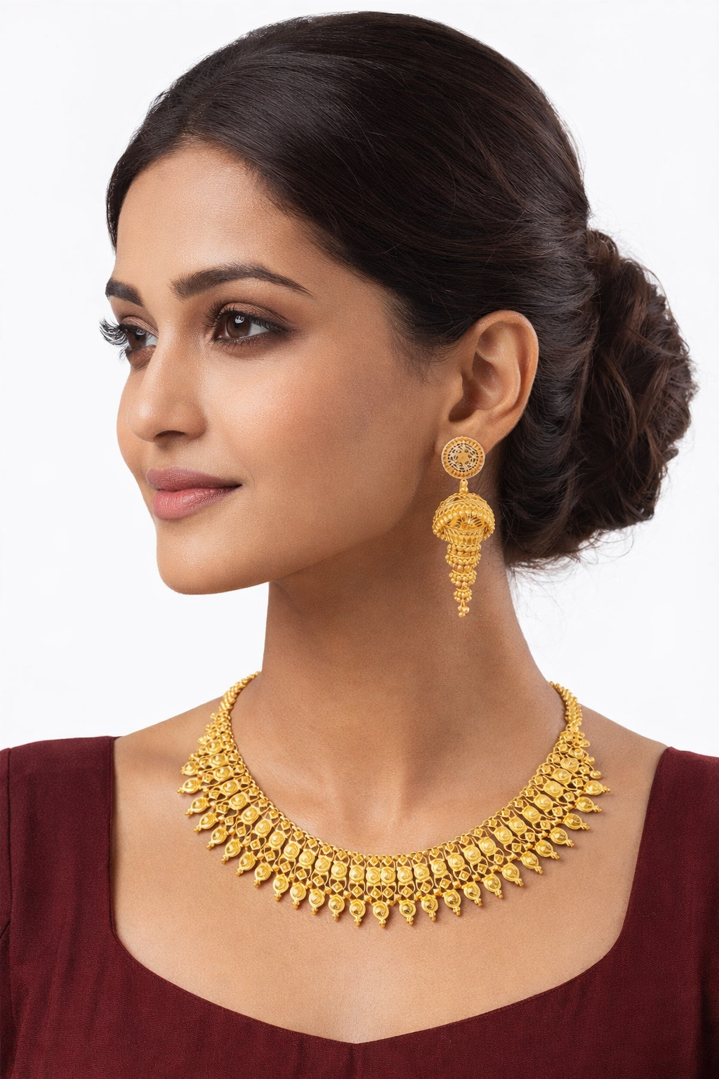 Yasmi Swarnika Premium Gold-Finish Necklace Set