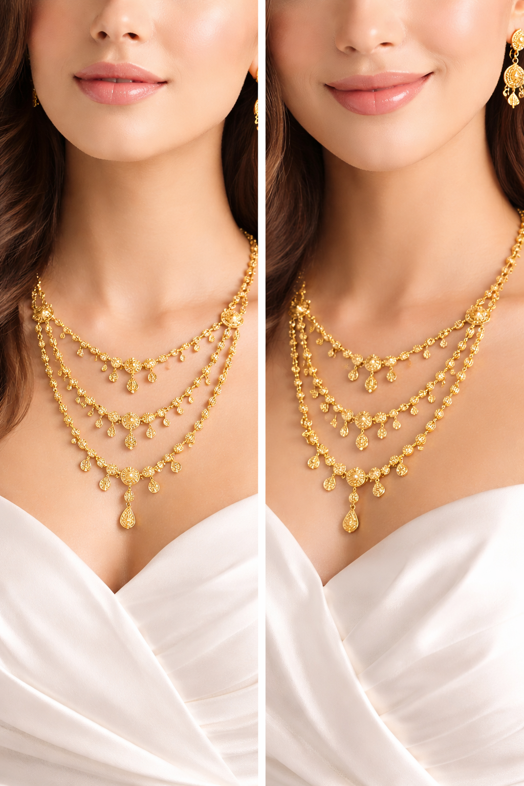 Yasmi Suvarna Layered Premium Gold-Finish Necklace