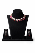 Yasmi Rubina Premium Stone Choker Necklace Set