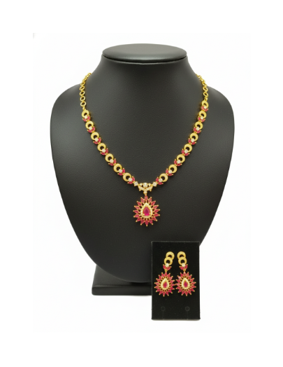 Yasmi Premium Necklace & Earrings Set – Royal Grace, Made for You