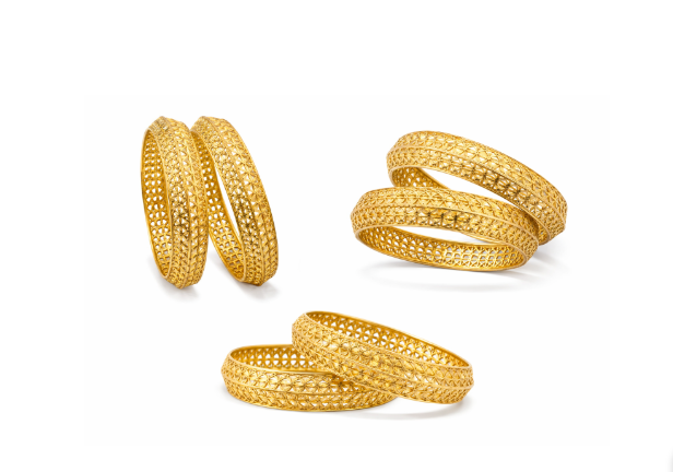Yasmi Premium Gold-Finish Bangles