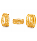 Yasmi Premium Gold-Finish Bangles